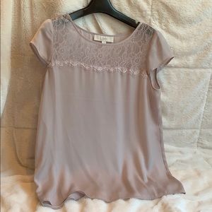 Ann Taylor Silky Lilac Blouse sz S